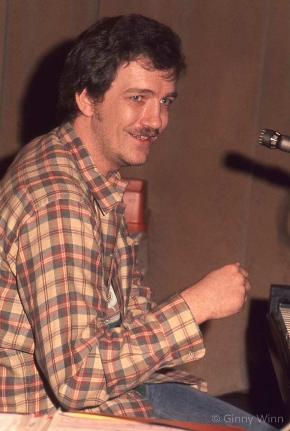 American keyboard player and vocalist Mike Finnigan in studio 1972 in Los Angeles, California.